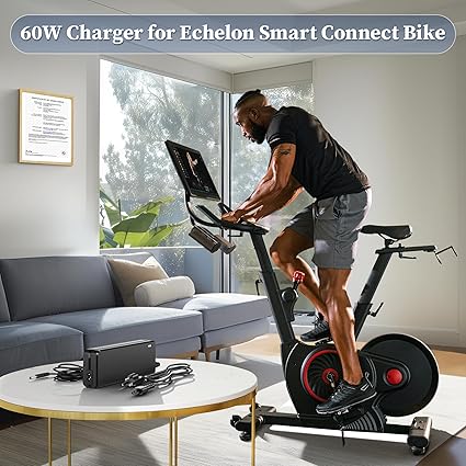 12V Power Supply for Echelon Bike Charger Compatible with Echelon EX5S ECHEX-5s ECHEX5s EX-5s-10 EX5S-10 Smart Connect F