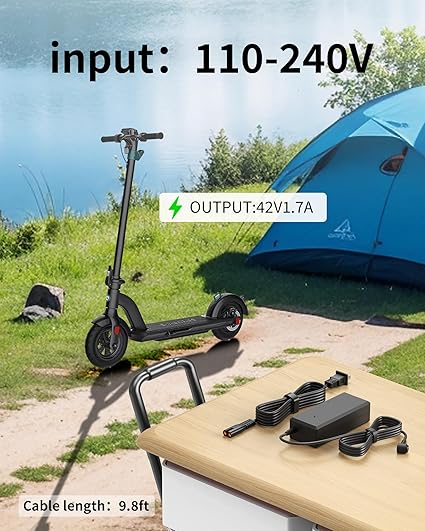 42V for Xiaomi Electric Scooter Charger Compatible with Xiaomi Electric Scooter 4/4 Pro/ MI4,42V 1.7A Scooter Charger wi