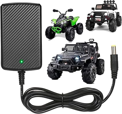 24V Charger for Kids Ride On Car Toys 24 Volt Battery Charger Wrangler SUV Kid Trax Dynacraft Toy Car Jeep ATV Quad Disn