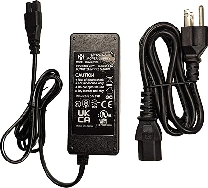 XH2400-2500 OEM 24V AC Adapter for Innov 8072 8954 4A201201 IVP2400-2500, 9209 Shiatsu IVP2400-2010 L201205 YH-3318G Leg