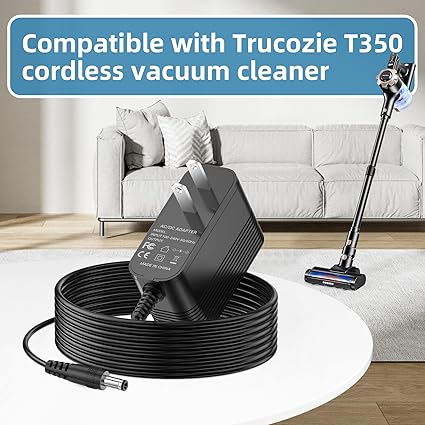 Charger for Trucozie Cordless Vacuum Cleaner, 31V Replacement Charger Compatible with Trucozie T350 Stick Cordless Vacuu