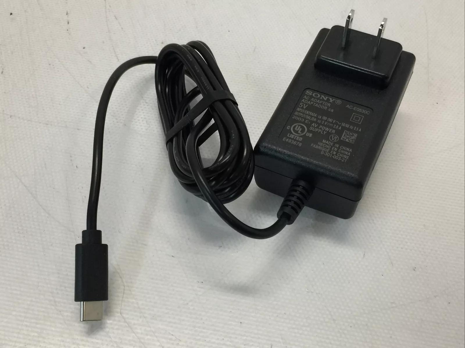 SONY USB-C Type-C AC Adapter 5 V 3.0A AC-E0530C Power Supply Charger Universal Connection Split/Duplication na Type AC/