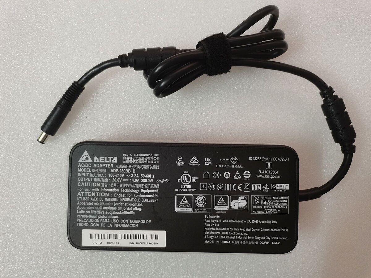 Original 280W Delta 20V 14A 7.4mm ADP-280BB B For Acer Predator X35 LED Monitor Compatible Brand For Acer Bundled Items
