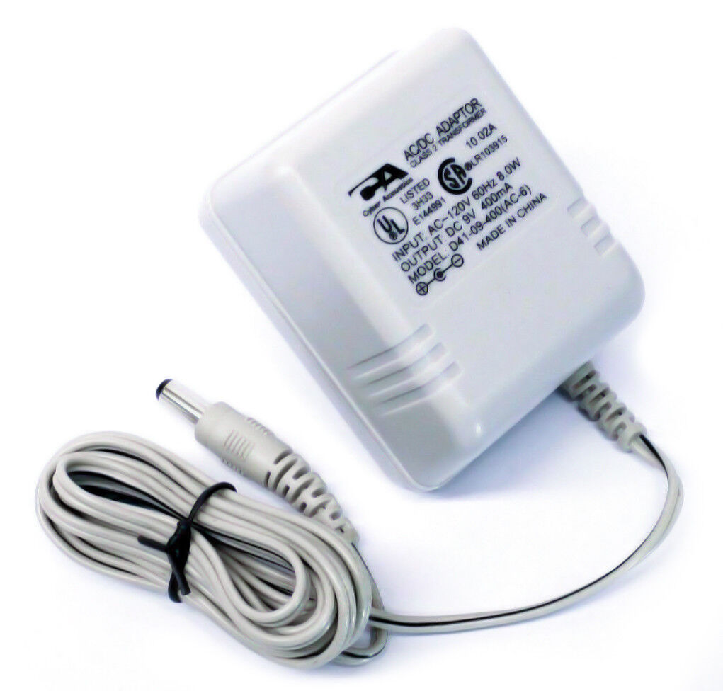 Original Cyber Acoustics D41-09-400 AC-6 AC Power Adapter Output 9V DC 400mA Brand: Cyber Acoustic Type: Adapter M