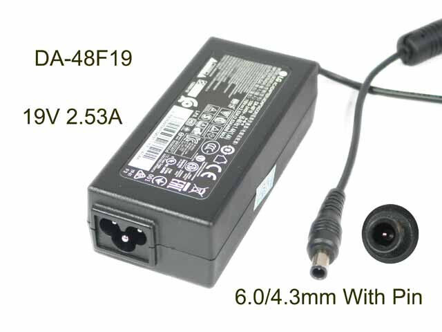 LG GENUINE 19V 2.53A AC-DC Adapter DA-48F19 TV MONITOR POWER SUPPLY LEAD #1C Compatible Brand For LG Amperage Rating (A