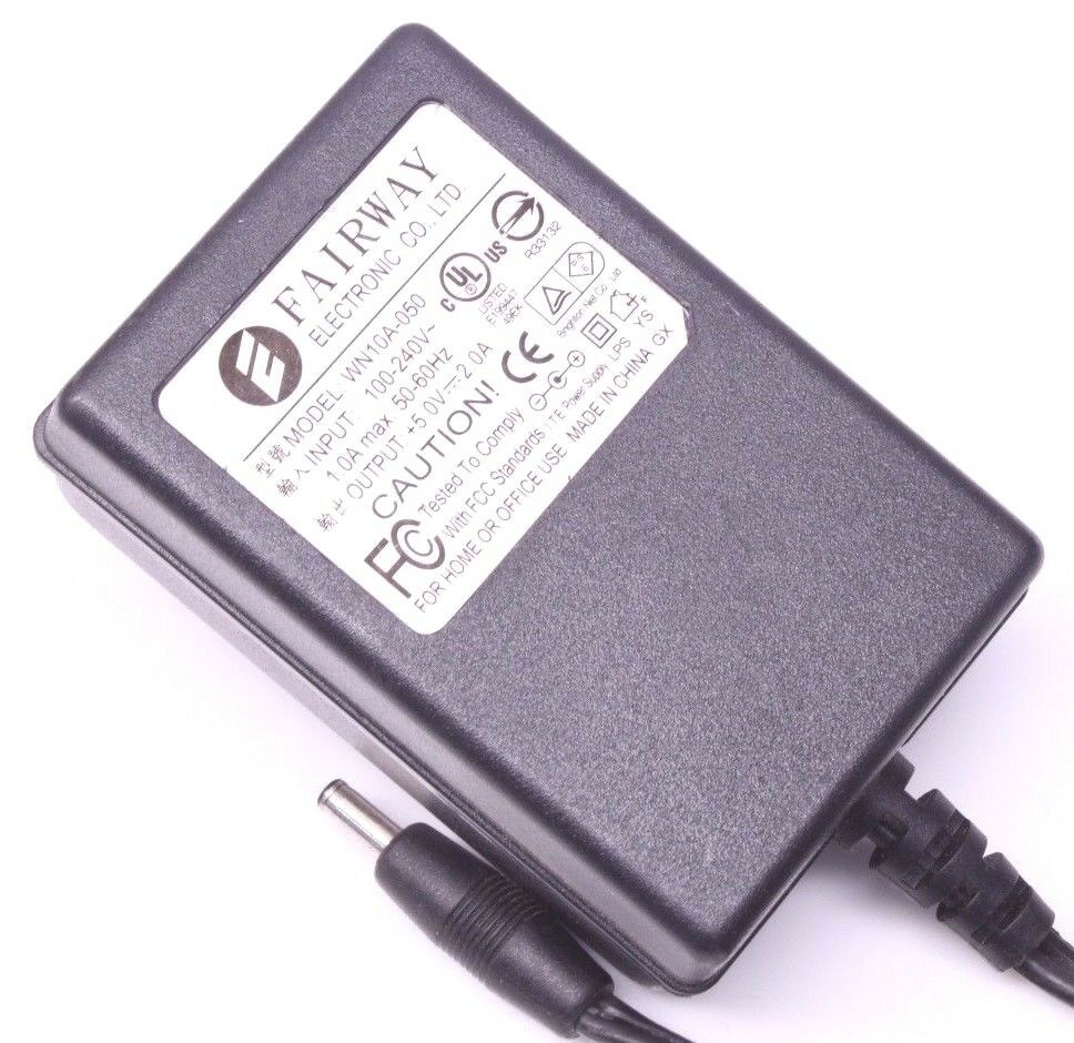 Fairway WN10A-050 AC DC Power Supply Adapter Charger Output 5V 2A 5 Volts 2000mA Brand: Fairway Type: AC/DC Adapter