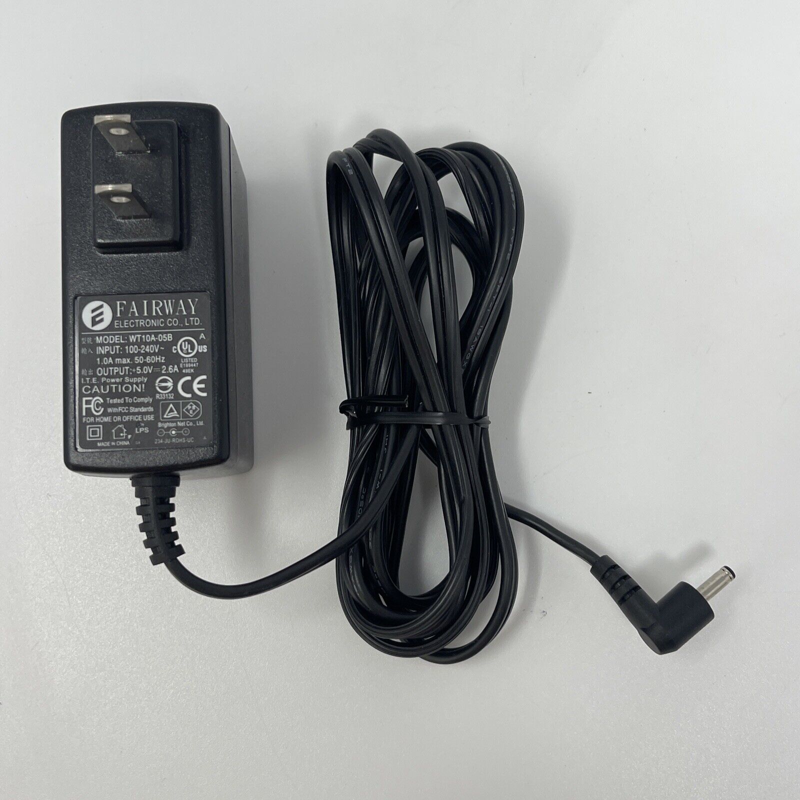 Fairway Electronic Co. WT10A-05B AC Adapter Power Supply 5V 2.6A Brand: Fairway Type: AC/DC Adapter Features: Pow - Click Image to Close
