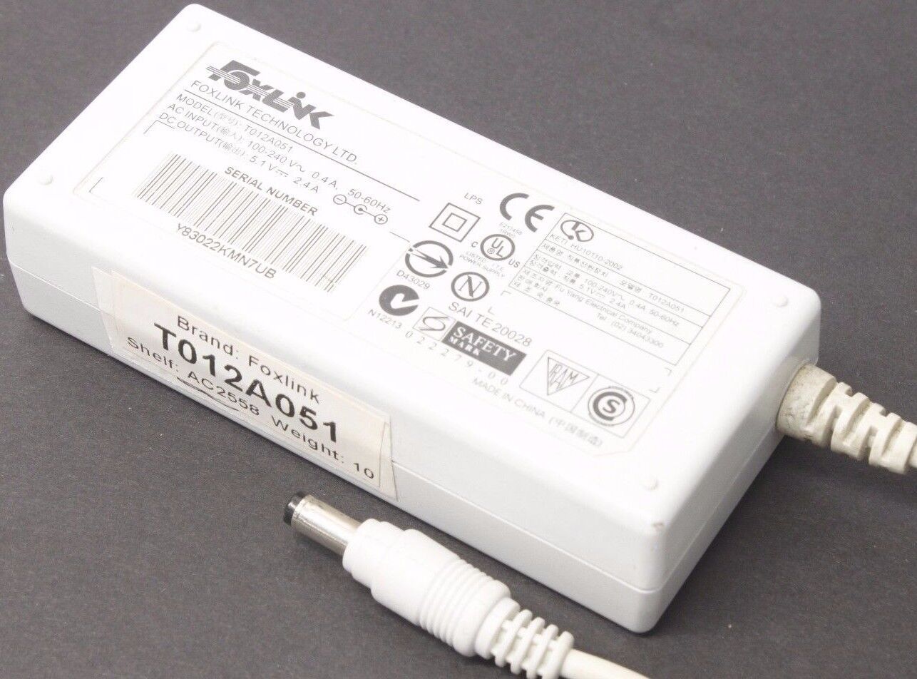 Foxlink AC DC Power Supply Adapter Charger Output 5.1V 2.4A Brand: FOXLINK Type: Adapter MPN: Does Not Apply Mode