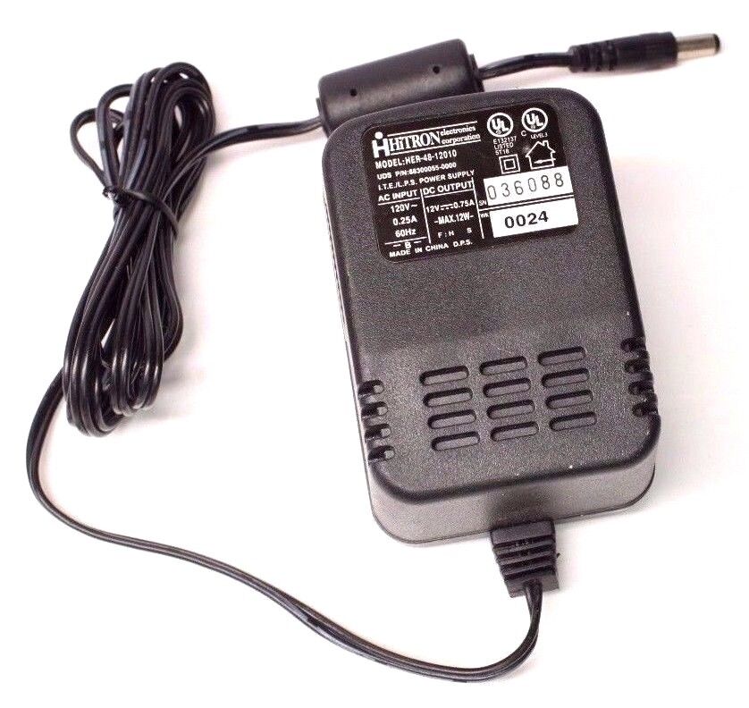 Hitron HER-48-12010 AC DC Power Supply Adapter Charger Output 12V 1A 1000mA Type: AC/DC Adapter MPN: Does Not Apply
