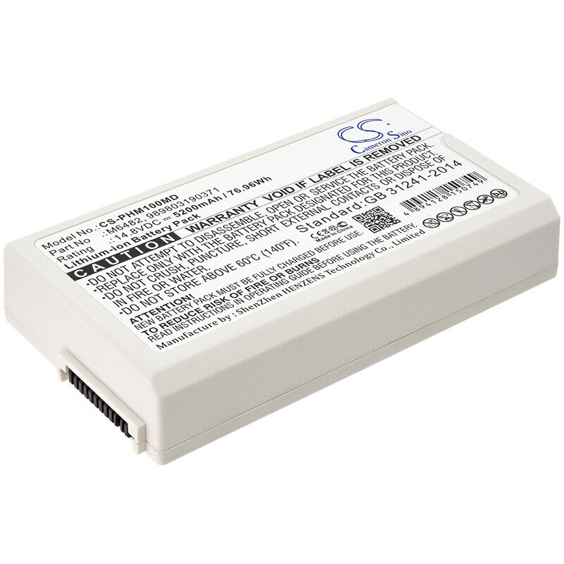 6800mA Battery Type M6482 9898031903 For Philips Defibrillator Efficia DFM100 Batterie Neuve Li-Ion pour : Philips Def