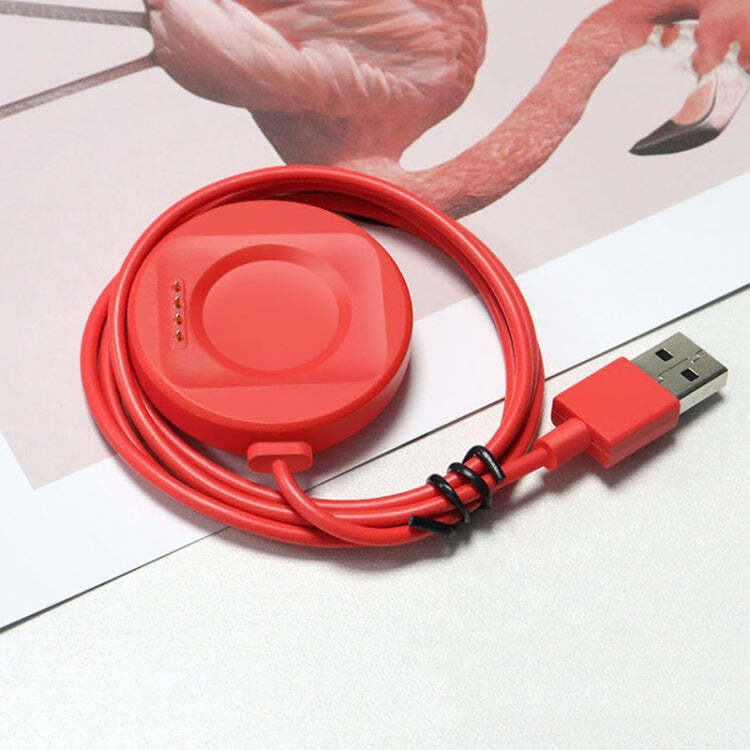 For OPPO Watch 2 Watch USB Port Magnetic Charger Charging Cable(Red) 1. Magnetic core adsorption charging, fast chargin