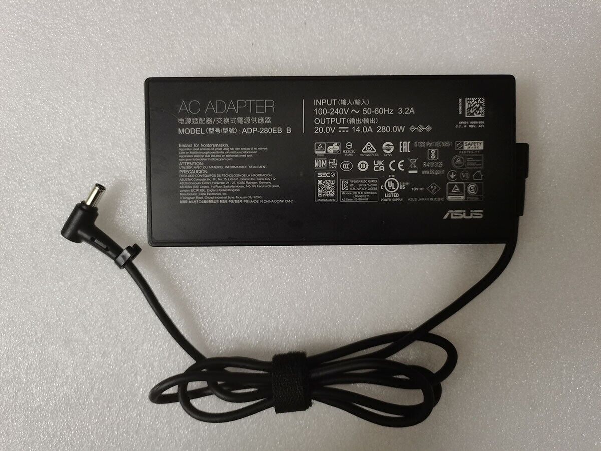 Original 280W 20V 14A ADP-280EB B For 2023 ASUS ROG Strix G16/i9-13980HX/RTX4070 Compatible Brand For ASUS Bundled Item - Click Image to Close