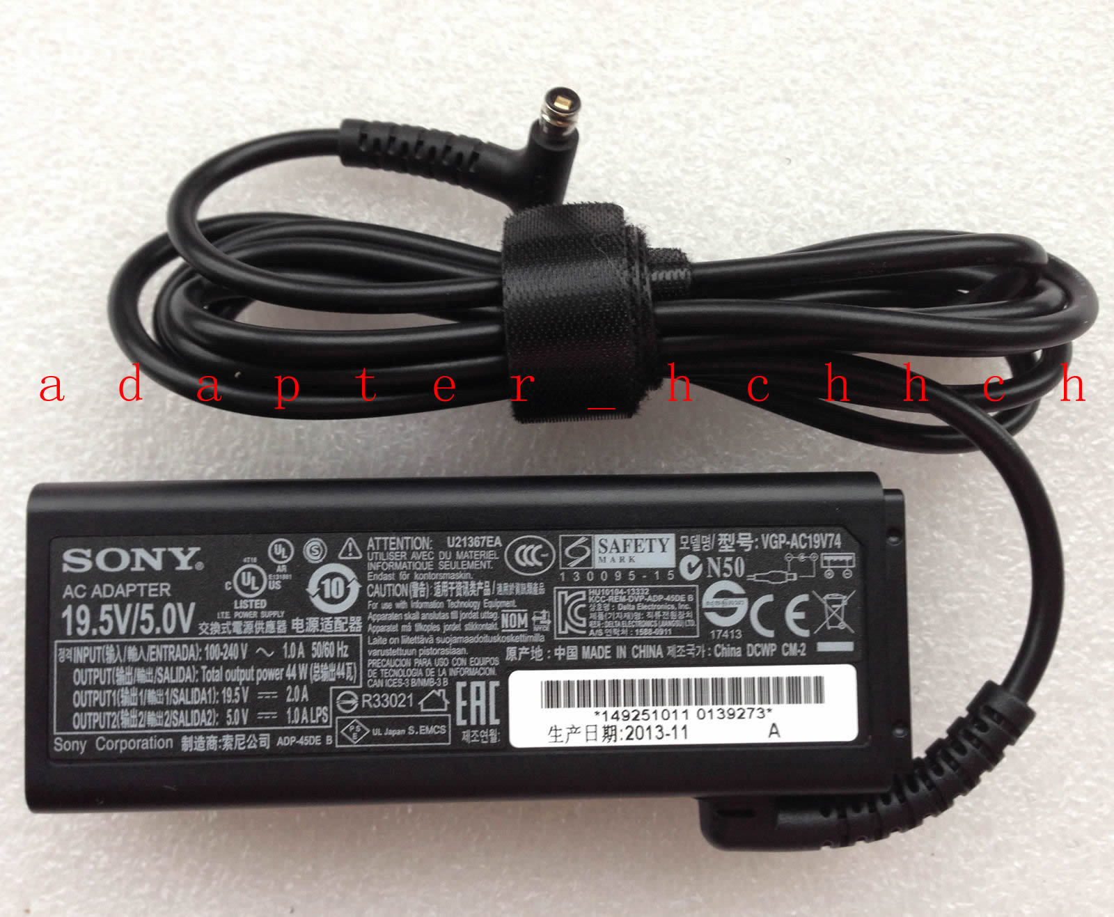 Original OEM Sony AC Adapter for VAIO Tab 11 SVT11213CXB,VGP-AC19V74 Tablet PC Bundled Items: Power Cable Output Volt