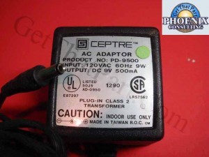 SCEPTRE AC WALL MOUNT ADAPTER PD-9500 SCEPTRE ADAPTER SPARES - REPAIRS - UPGRADES GENUINE OEM Sceptre Parts PD-9500 W