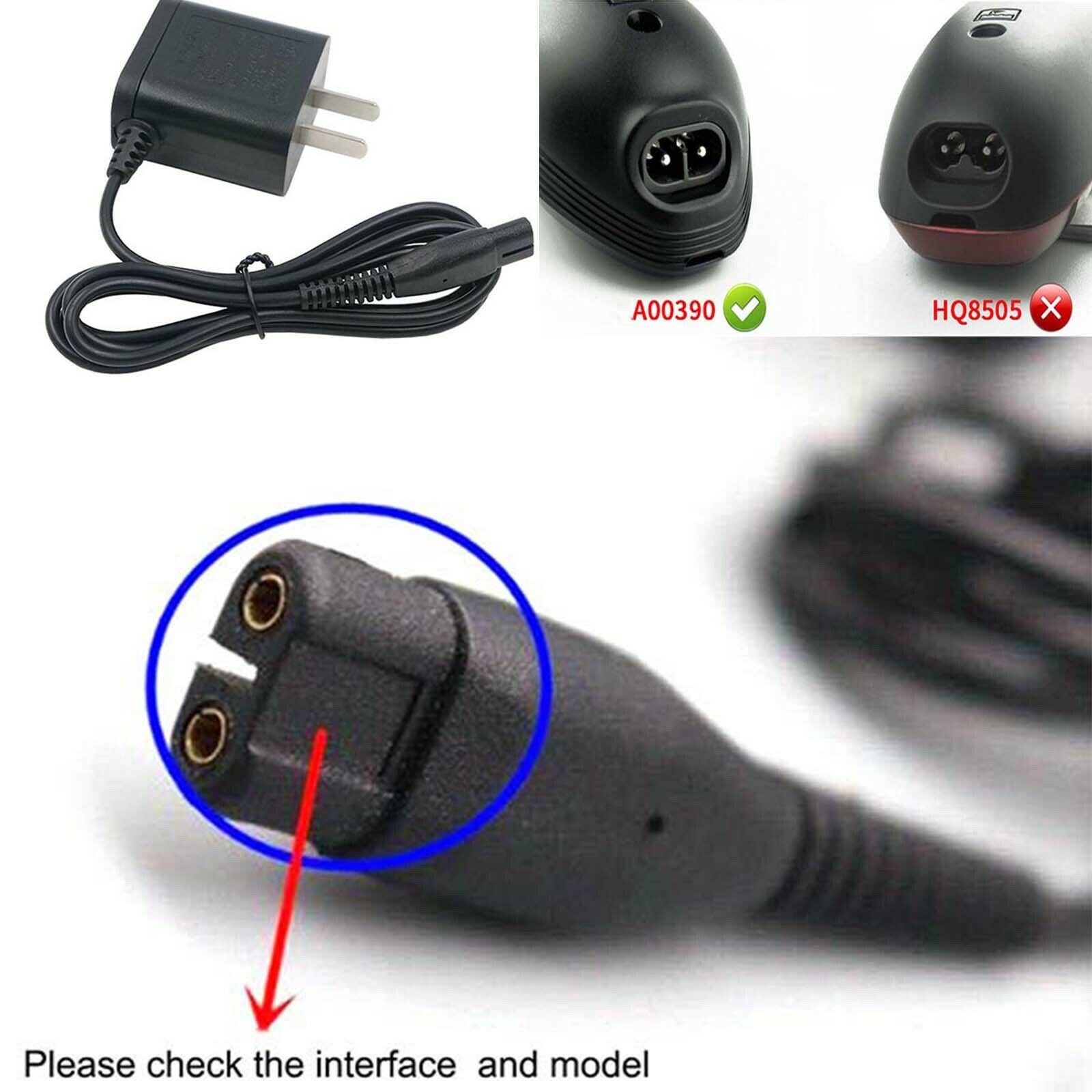 Charger Cable US Power Adapter Spare for QP2520 S528 S526 S529 Shaver SPD SPD Product Description Charger Cable US Powe