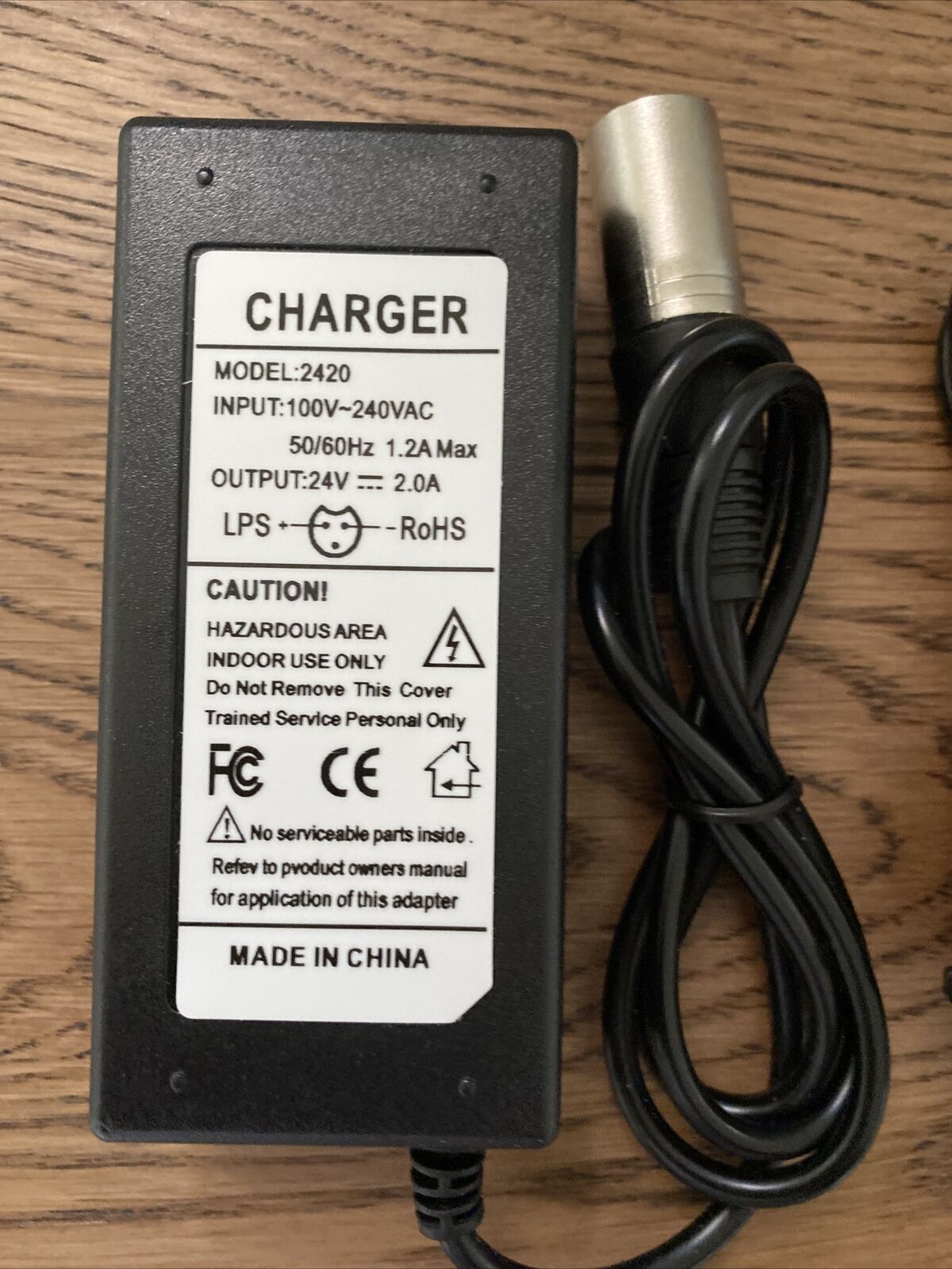 24V 2A XLR Mobility Electric Scooter wheelchair Gel/Lead Acid Battery Charger US Battery Capacity 1 Compatible Battery - Click Image to Close