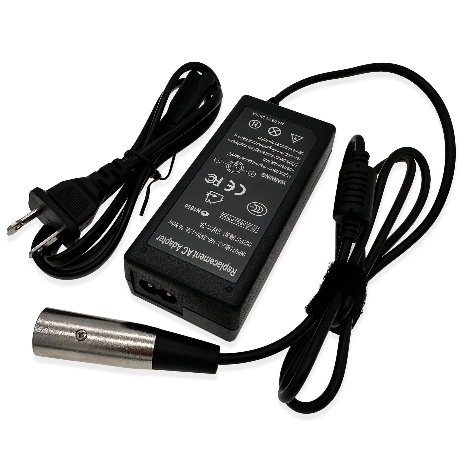 24V Scooter Battery Charger For GT Mini-e Shockwave Trailz TSUNAMI IZIP CHOPPER Item SpecificationInput: AC 100-240V 5