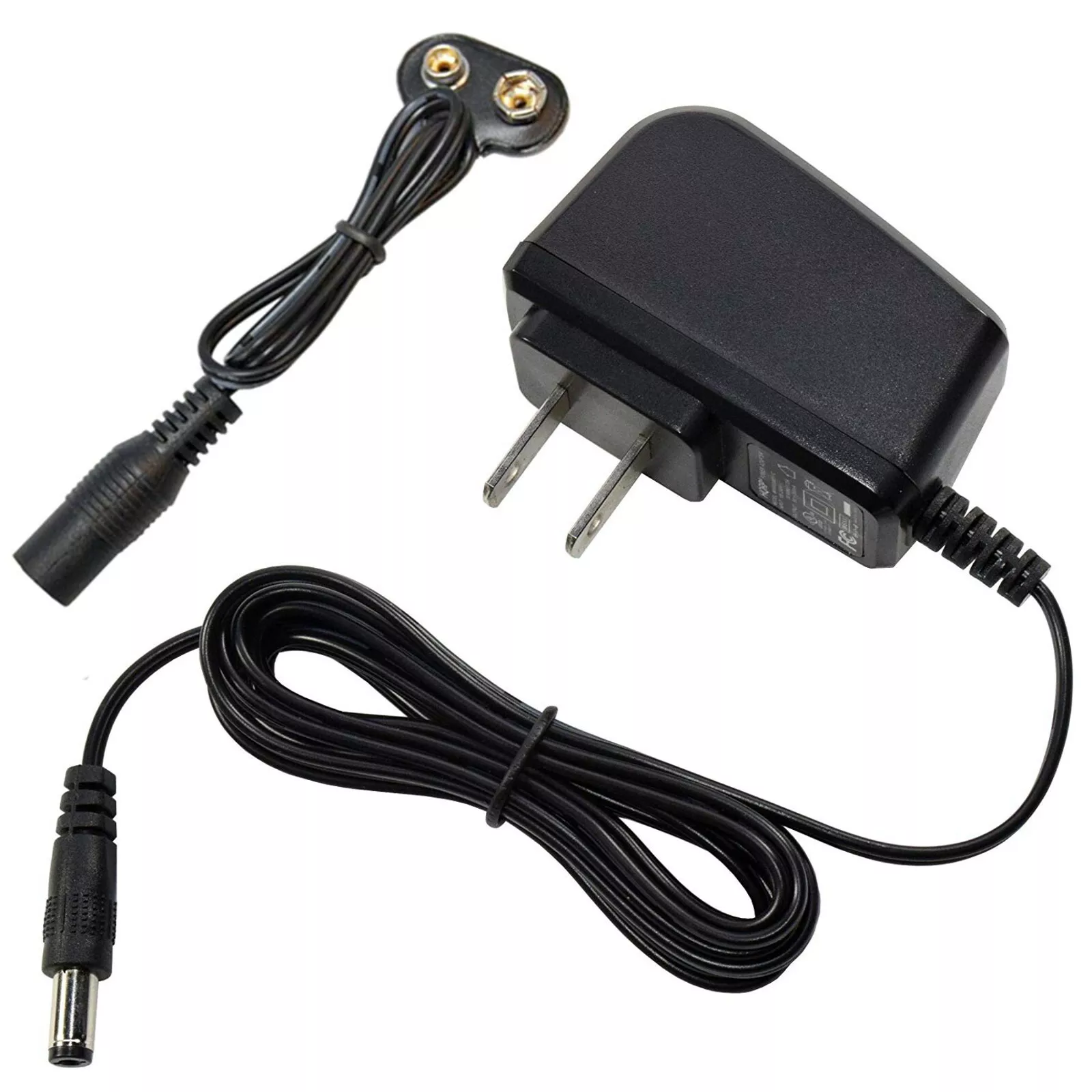 AC Adapter+Battery Snap Connector for Dogtek Sonic BirdHouse Bark Control Output Voltage 9 V Output Current 300 mA Comp