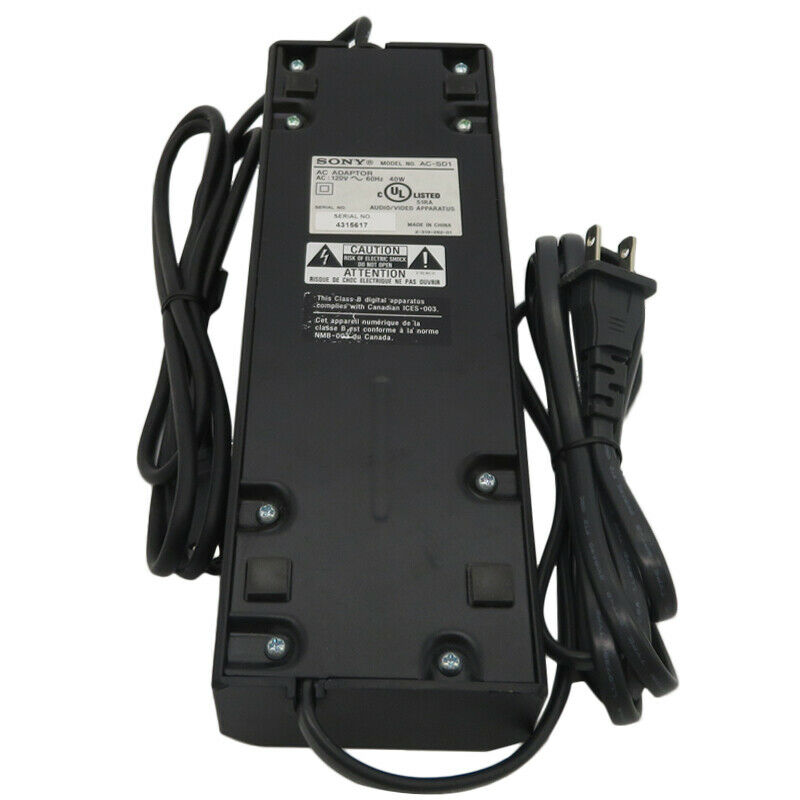 Sony AC-SD1 AC Power Adapter In DAV-DZ830W / DZ850KW / HDX900W 120V~60Hz 40W Modified Item: No Type: Power Adapter