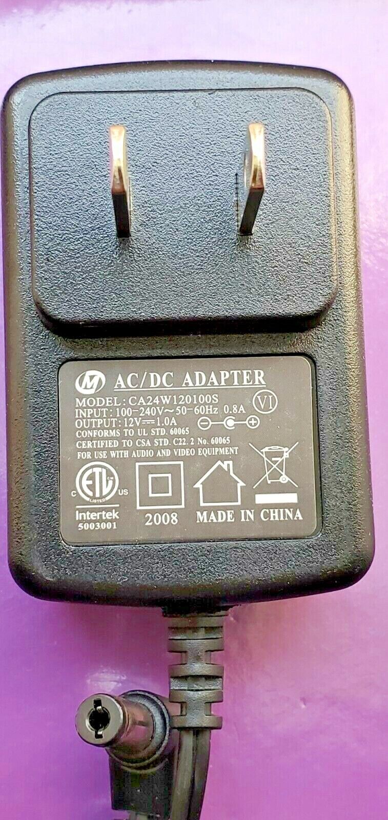 AC/DC 12V Power Supply Adapter for Ion Premier Wireless Turntable LP Vinyl Playe Country/Region of Manufacture: China - Click Image to Close